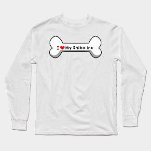 I Love My Shiba Inu Long Sleeve T-Shirt